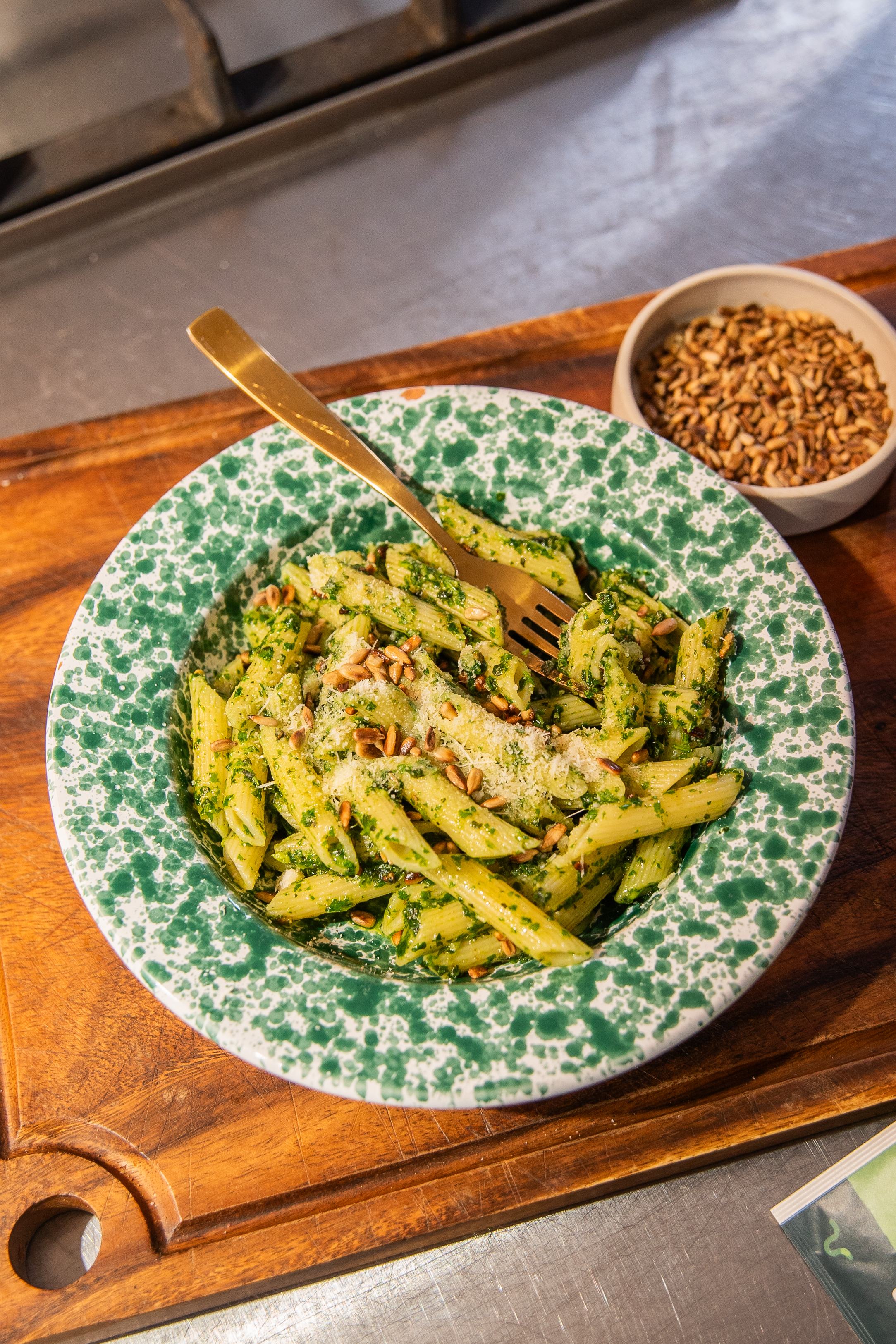 Cress Pesto Pasta