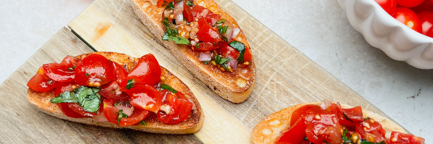 Sarah Butler tomato bruschetta