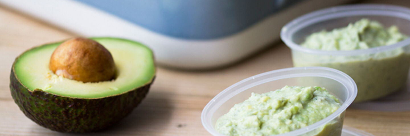 Chicken greenbeans avocado puree recipe