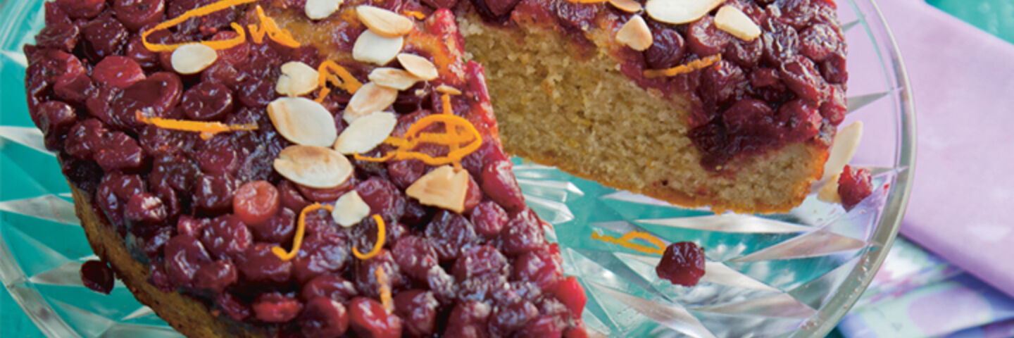 Cranberry orange upside down cake recipe