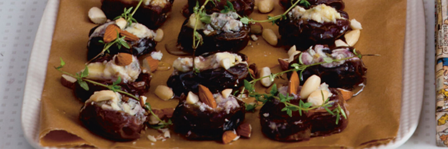 Dates stuffed rossini blue cheese recipe3