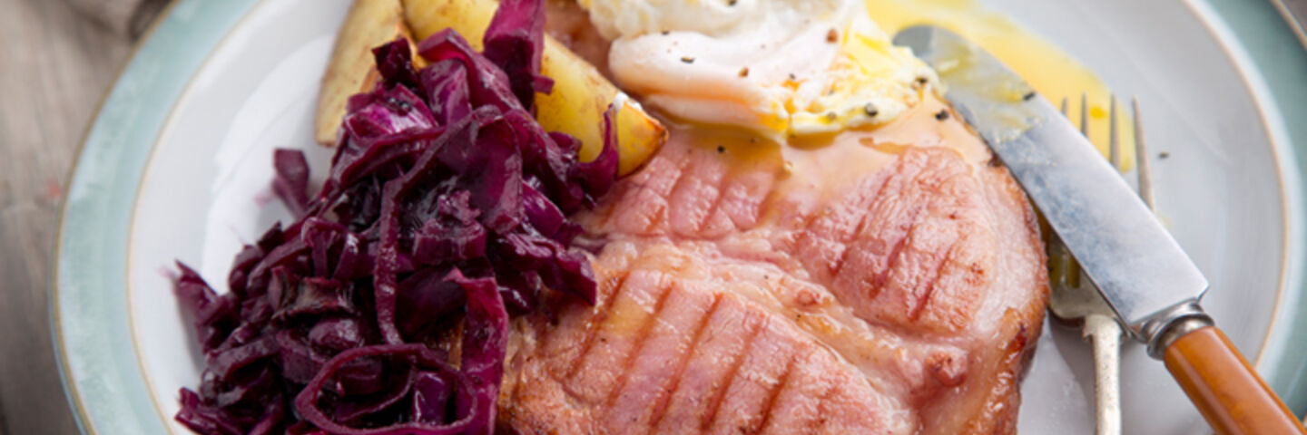 Grilled gammon steak recipe