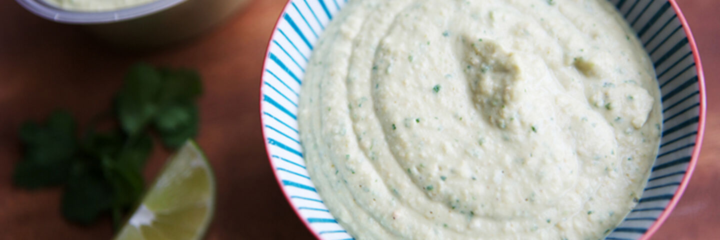 Hummus coriander lime recipe