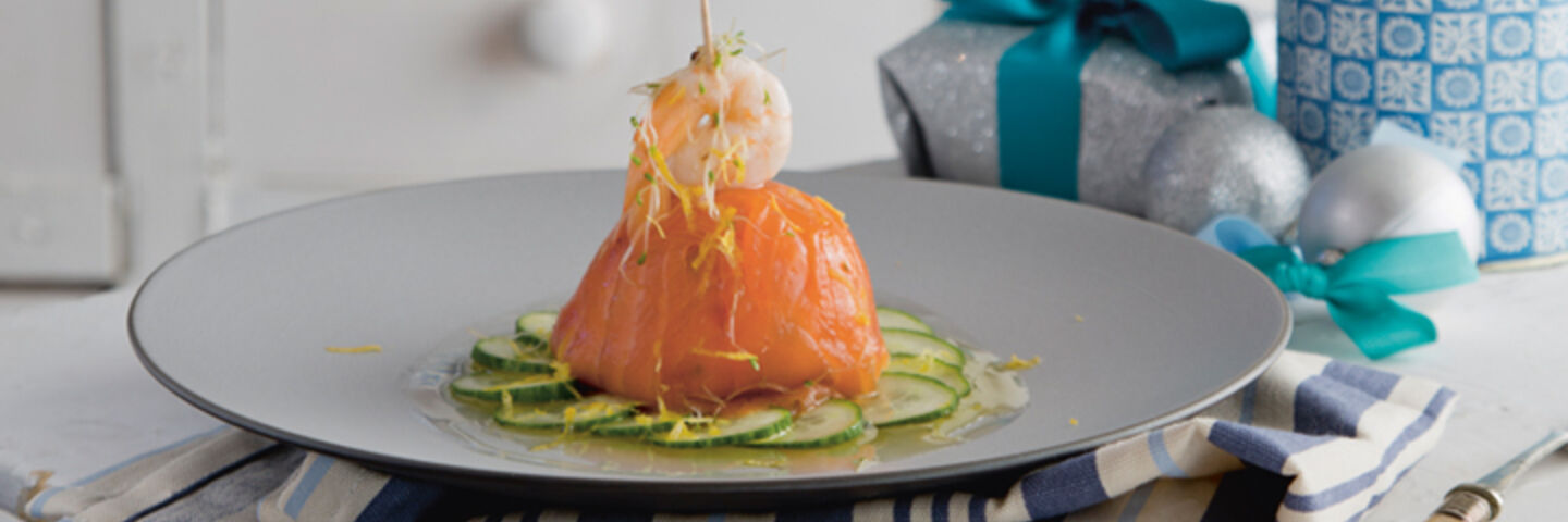 Prawn smoked salmon avocado salsa timbales recipe