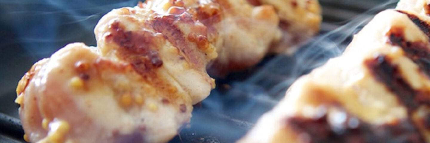 Sticky chicken skewers recipe