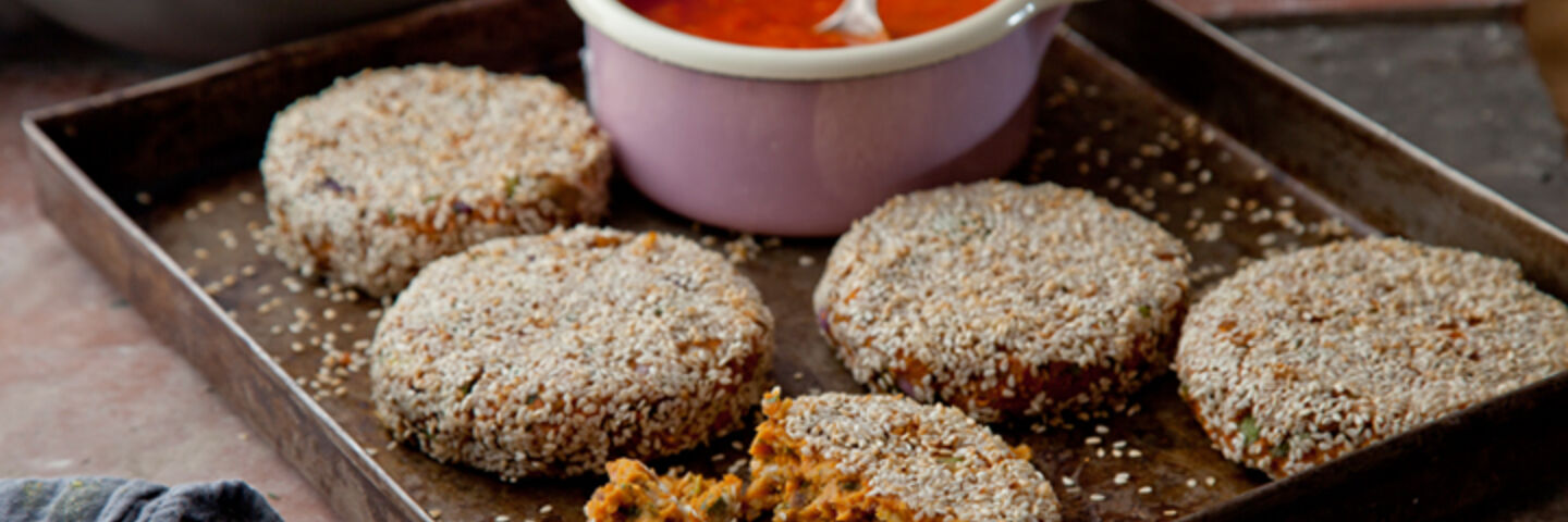 Sweet potato falafel cakes recipe