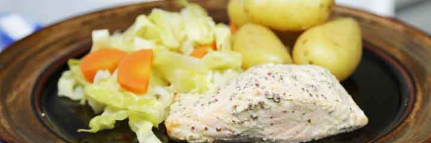 Mustard baked salmon recipe