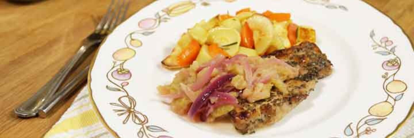 Pork chops apple sauce recipe