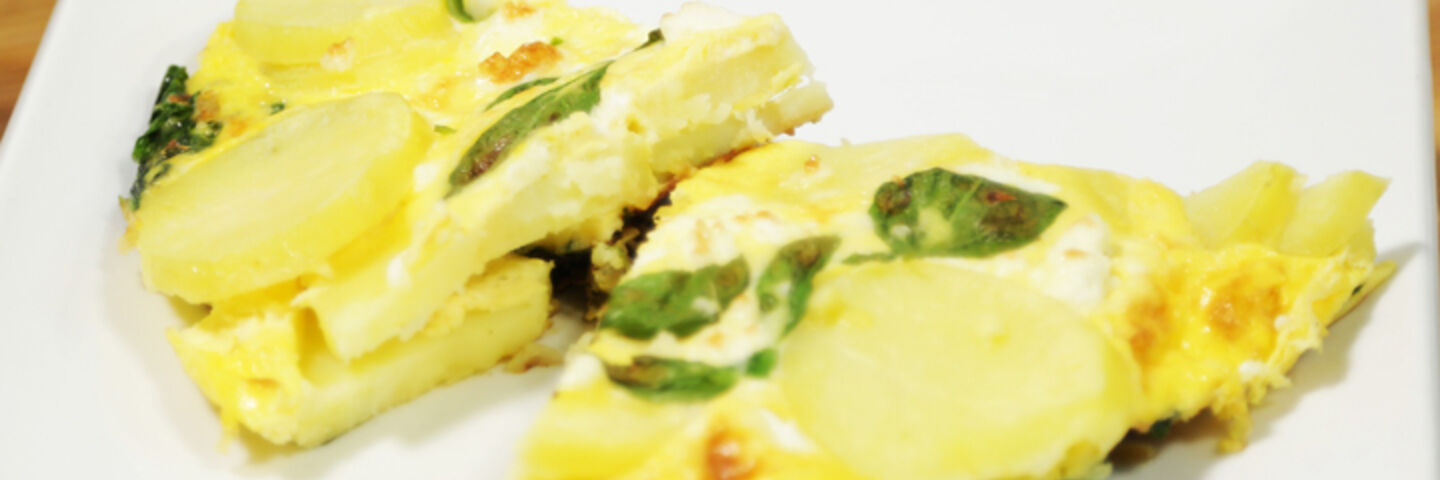 Spinach & Feta Frittata Recipe