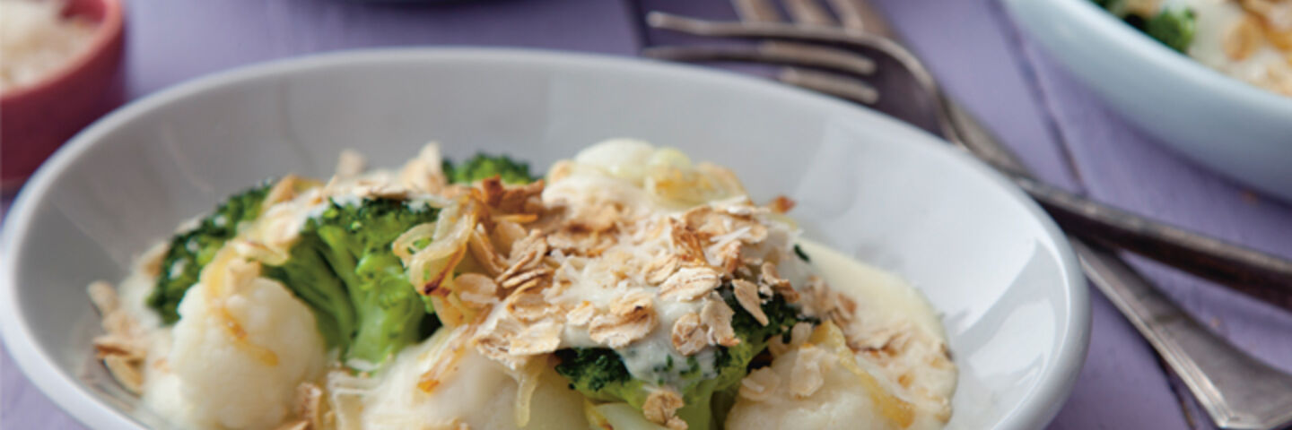 David brocolli cauliflower gratin