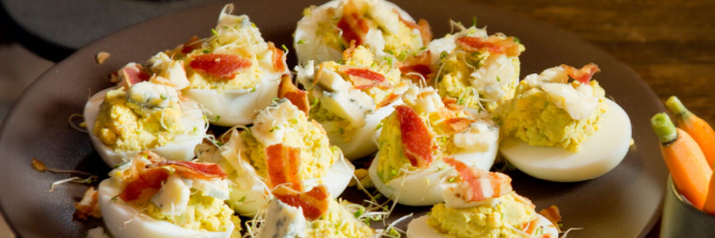 Devilled Avocado Eggs