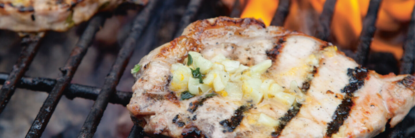 Kevin chargrilled pork chops