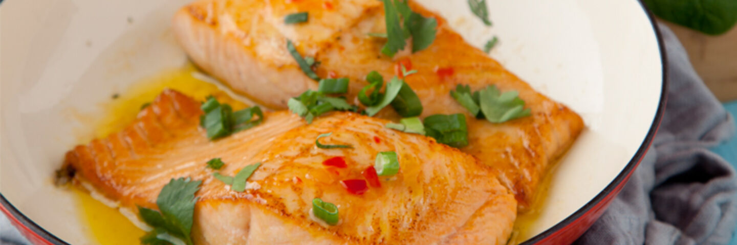 Martin fish salmon sweet chilli