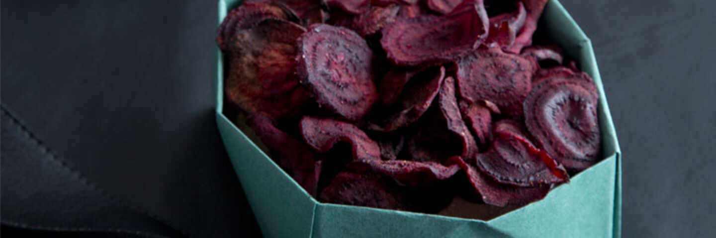 Beetroot and Coriander Crisps