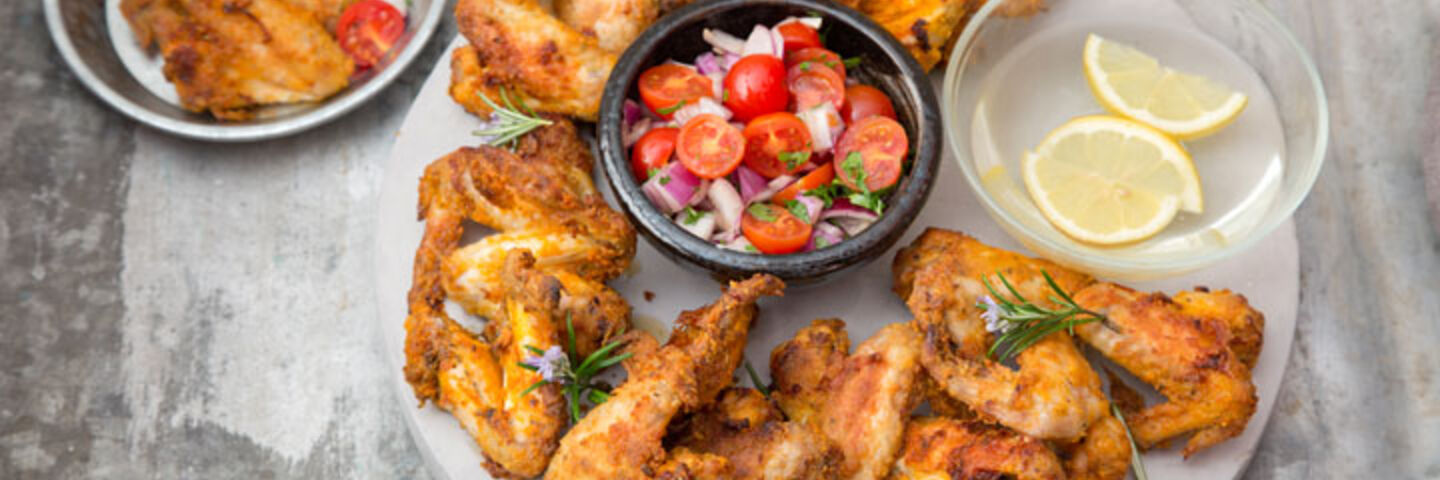 Summery Crispy Chicken Wings