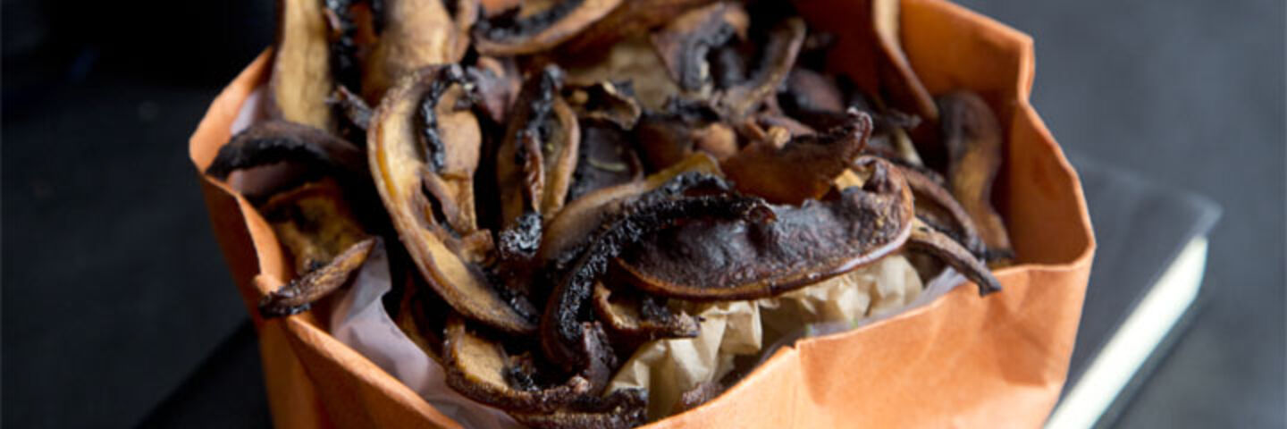Garlic Mushroom Crisps