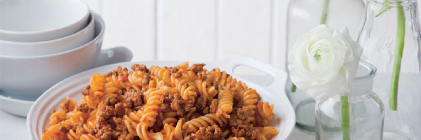 Kids Quick Bolognese Sauce with Pasta