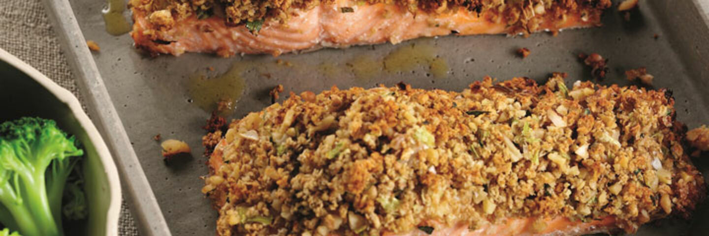 Salmon with Crunchy Tarragon Crumb