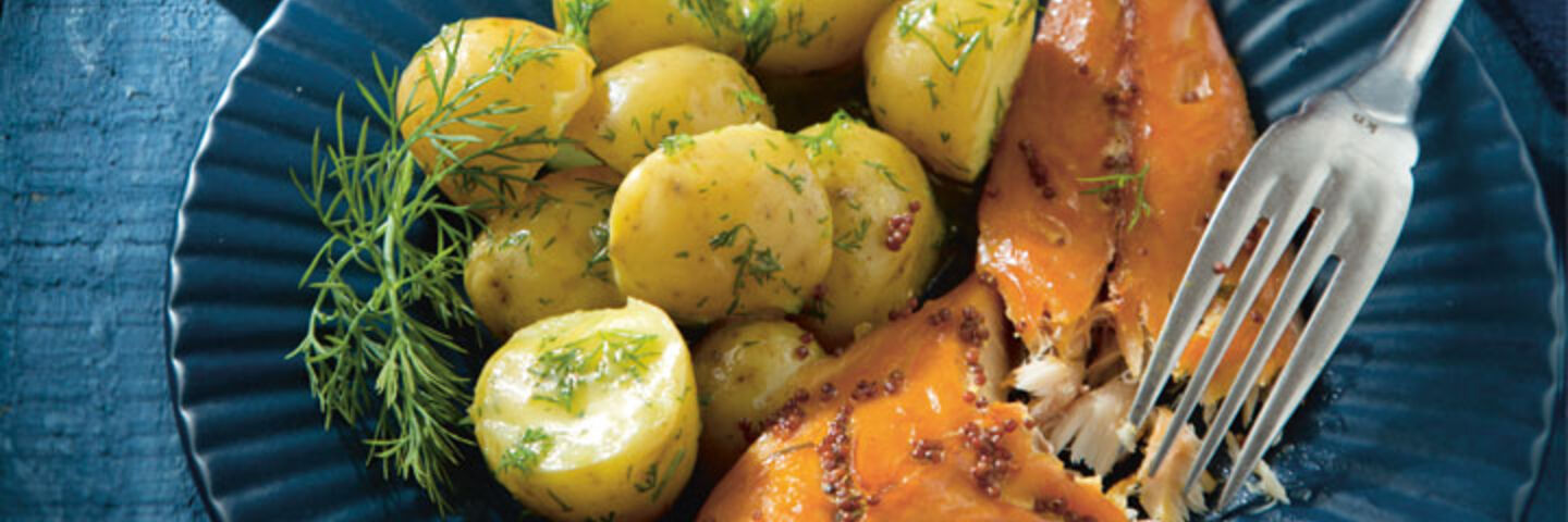 Warm Smoked Mackerel with Baby Potatoes