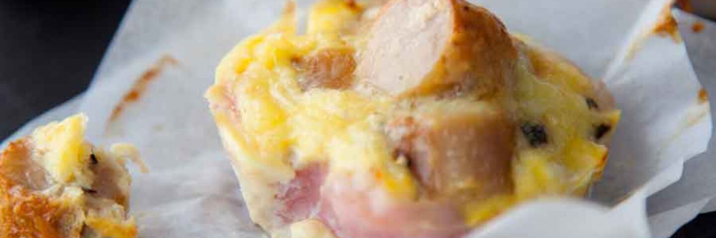 Egg sausage and bacon cups