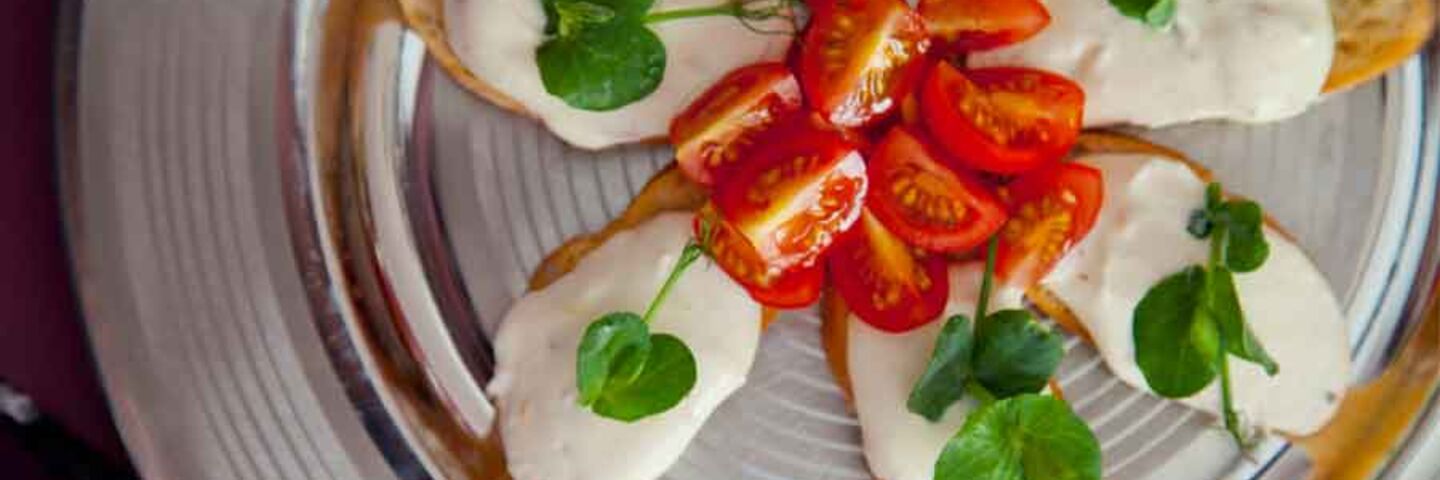 Feta melba toast