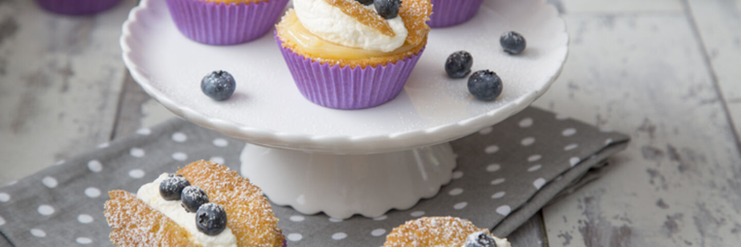 Lemon curd fairycakes recipe