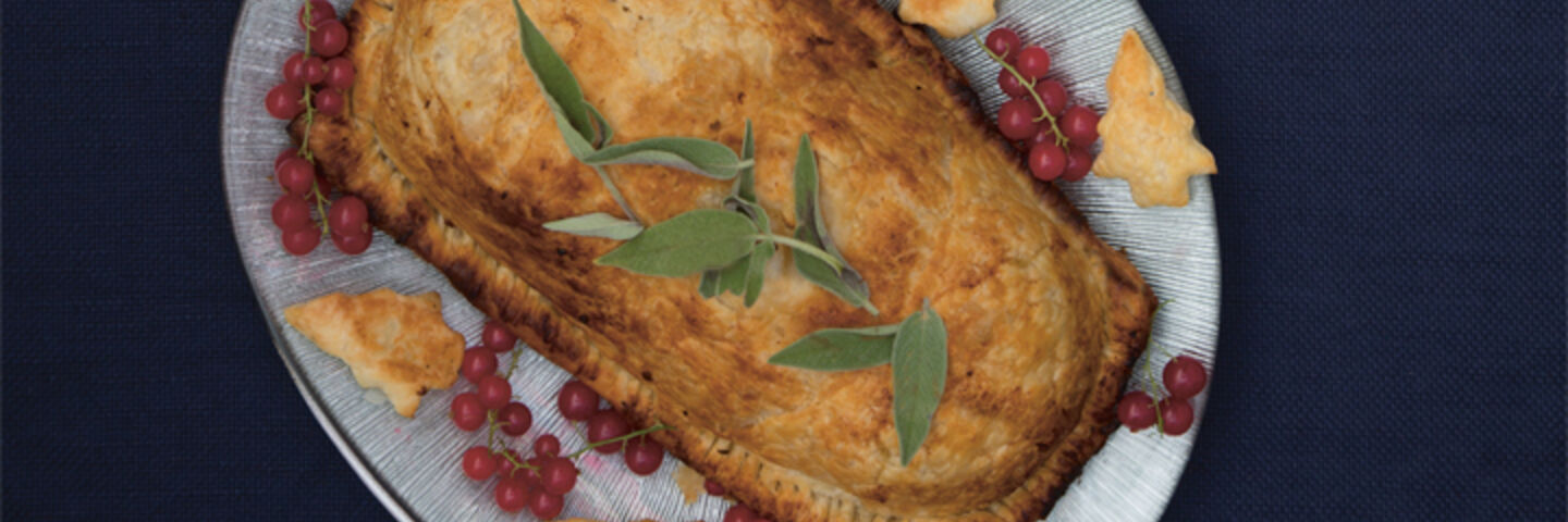 Chestnut root veg wellington