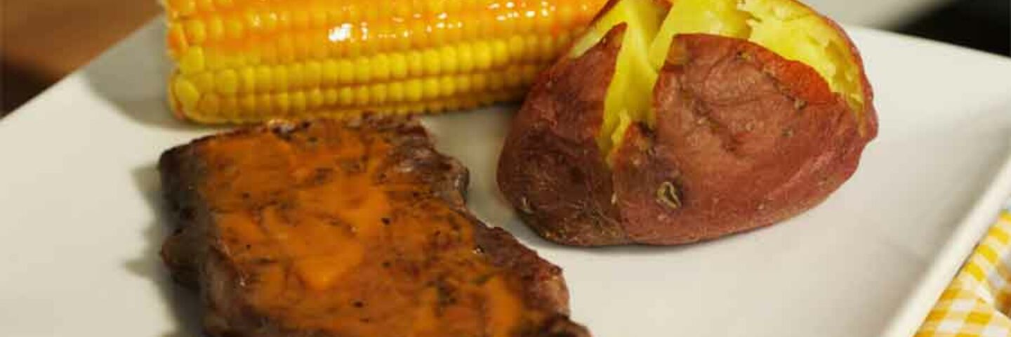 Buffalo steak and corn recipe