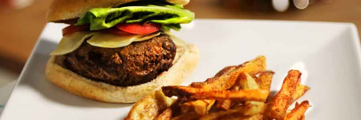 Cheeseburger and fries recipe
