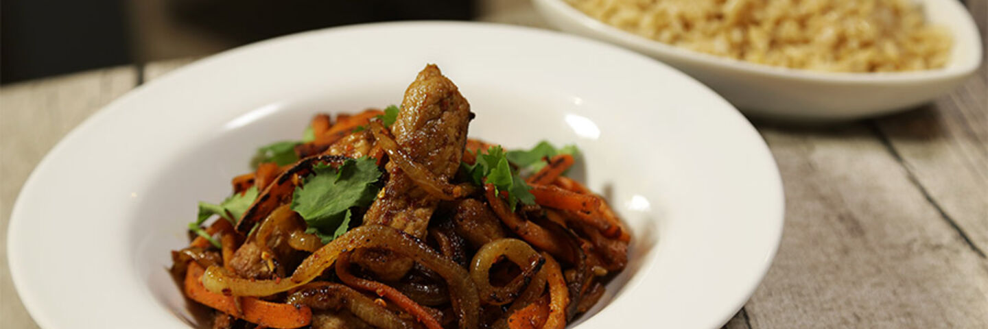Spicy pork carrott recipe