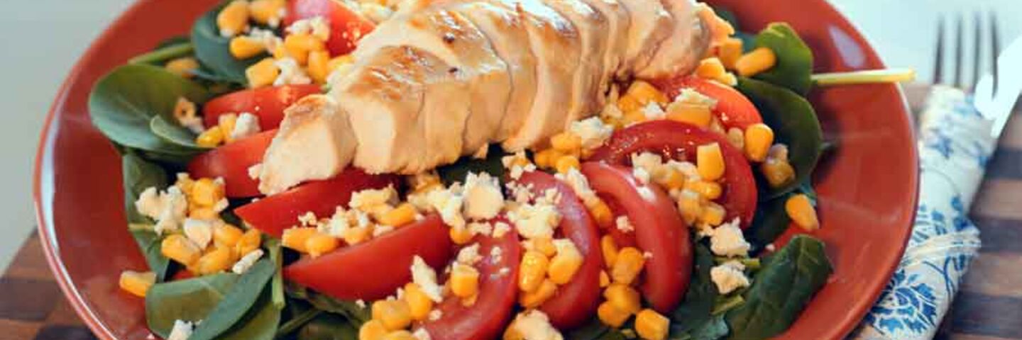 Spinach and chicken salad recipe