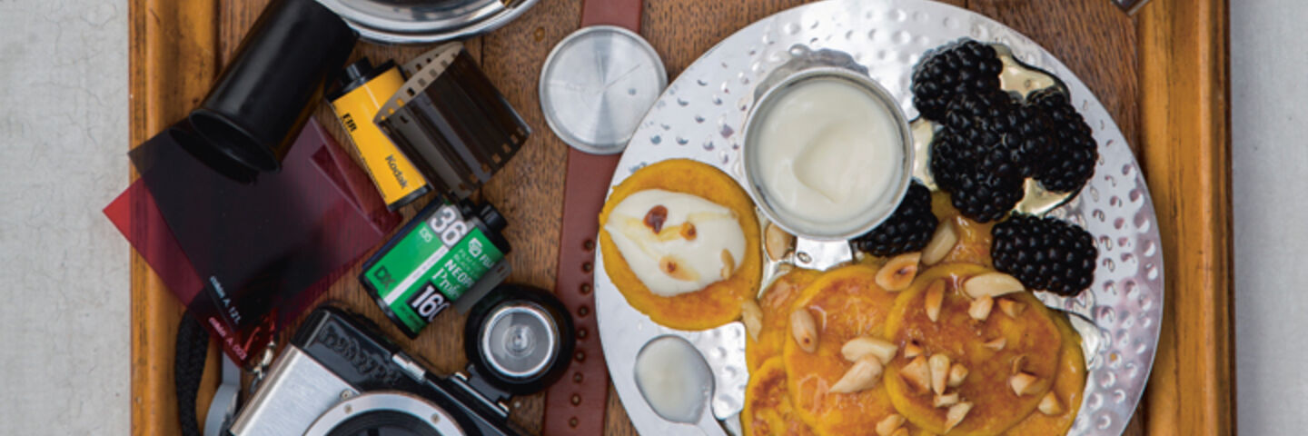 Spiced pumpkin placki