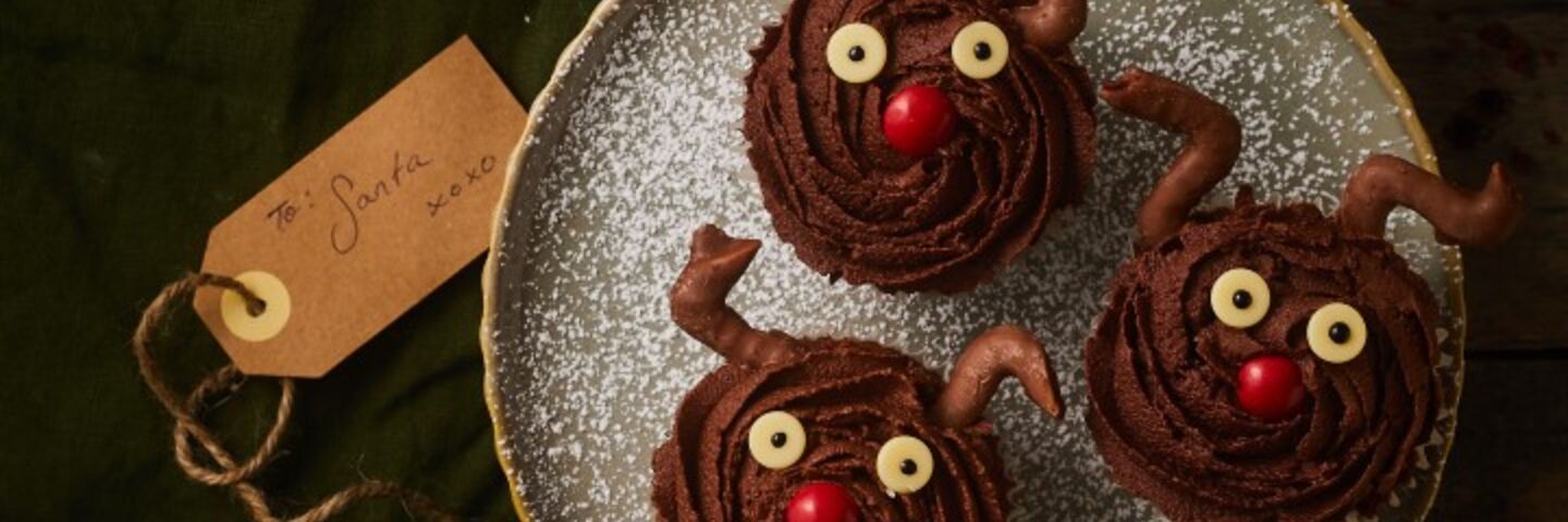 Sarah Butler Reindeer cupcakes