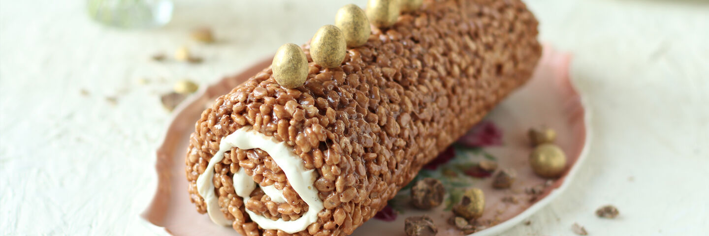 SuperValu Easter Recipes Sharon Hearne-Smith Rice Crispie Swiss Roll