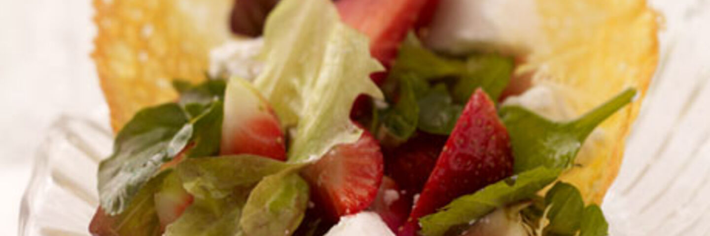 Wexford Strawberry Salad with Parmesan Cheese Basket