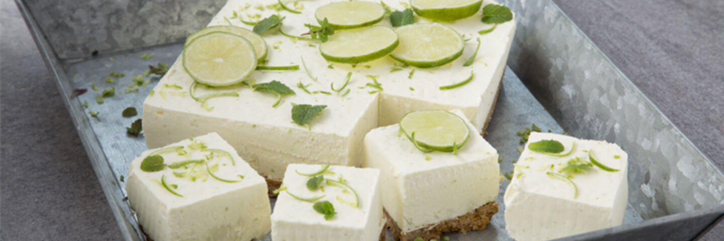 Key lime frozen cheesecake