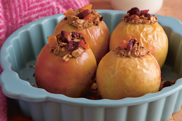 Baked apples with nut butter recipe