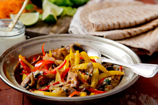 Rockin veggie fajitas recipe