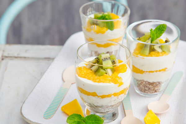 Exotic cheesecake pots