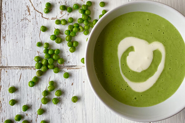 Pea and mint soup recipe