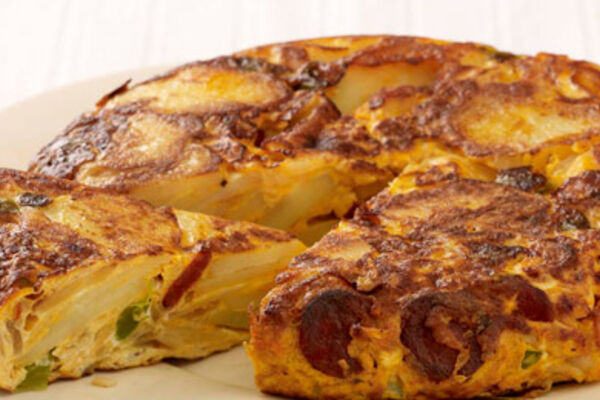 Spanish Omelette with Chorizo