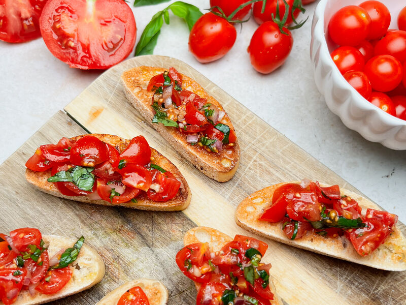 Sarah Butler tomato bruschetta