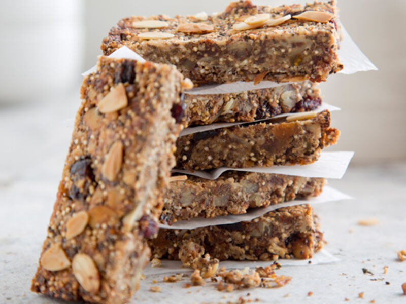 Chia  Oat Quinoa Bars Recipe