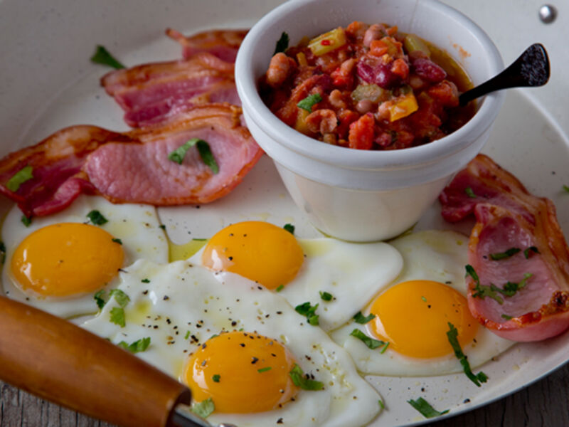 Bacon egg salsa recipe