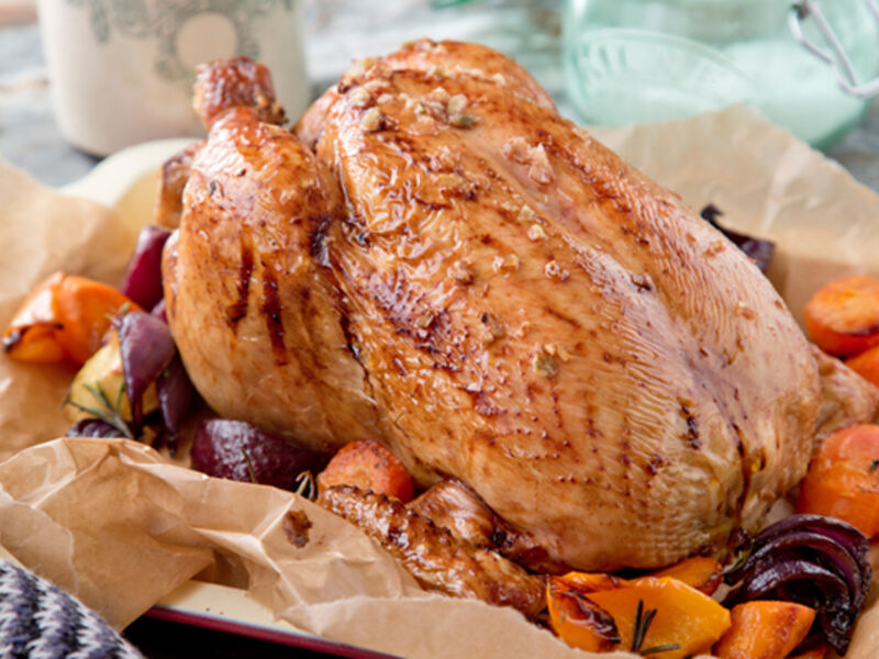 Cinnamon honey glazed roast chicken recipe