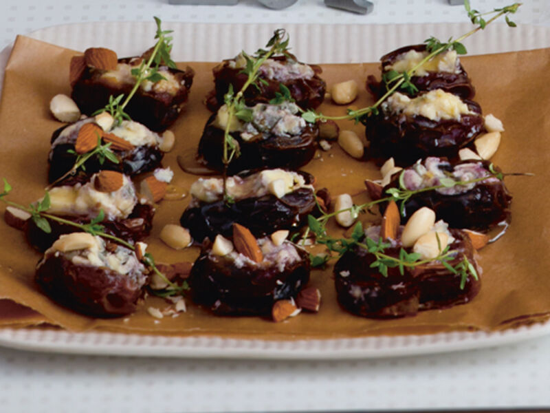 Dates stuffed rossini blue cheese recipe3