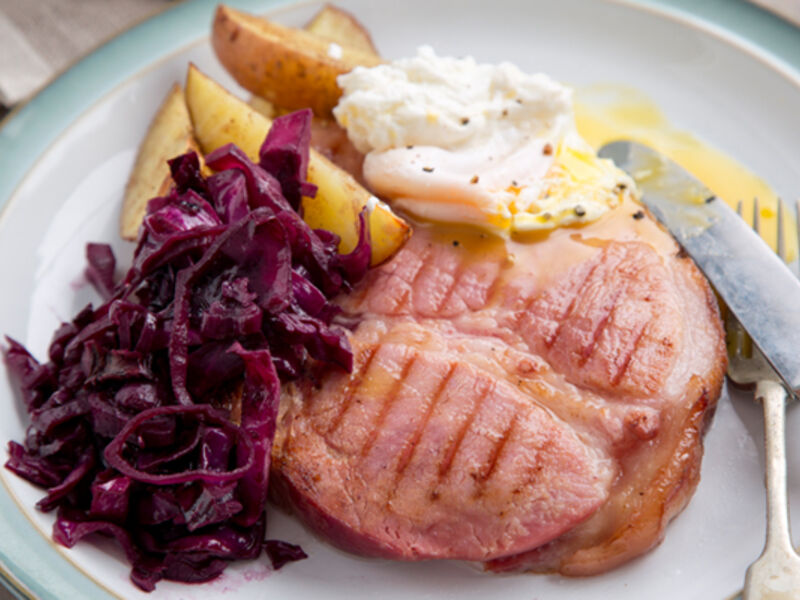 Grilled gammon steak recipe