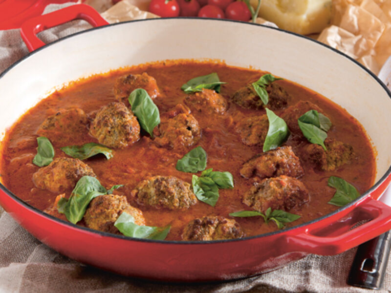 Herby meatballs tomato sauce recipe