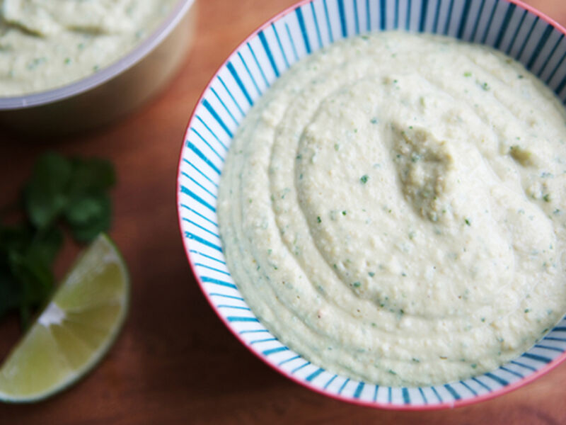 Hummus coriander lime recipe
