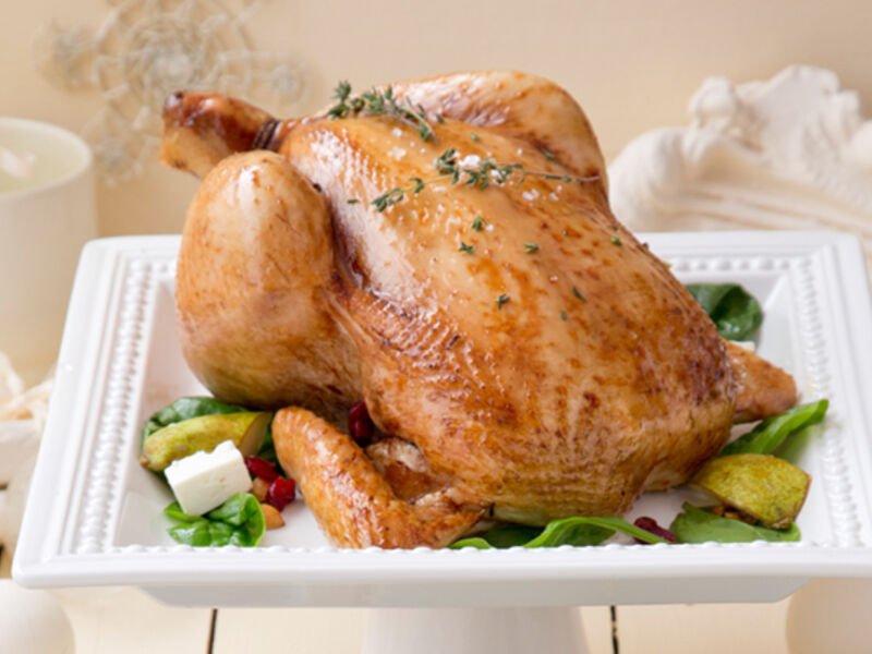 Roast chicken toasted nut pear slad recipe